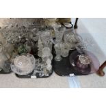 Assorted crystal vases, fruit bowl, decanters etc Condition Report: Available upon request