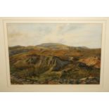 STANLEY M FOSTER Landscape, signed, watercolour, 25 x 36cm and WILLIAM WALLS Spinningdale, signed,