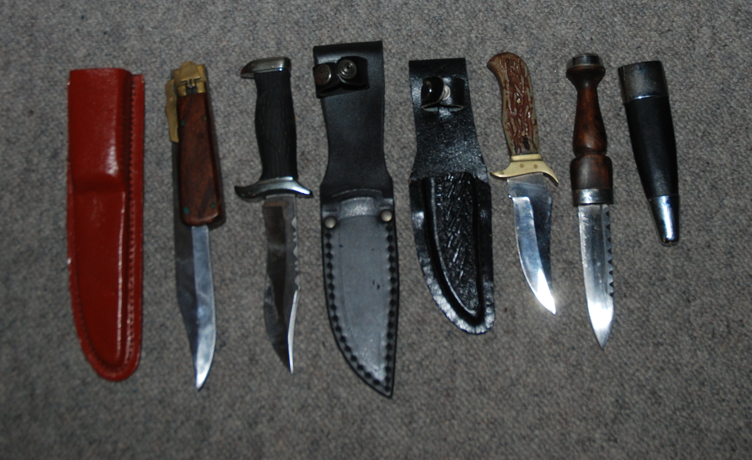 Four assorted knives including Skean Dhu etc (4) Condition Report: Available upon request