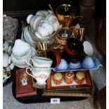 Assorted ceramics including Windsor teaset, lusterware etc Condition Report: Available upon request
