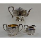 A three piece EPNS tea service Condition Report: Available upon request