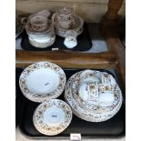 A Royal Stafford Clovelly part dinner service with tureen, teapot, bowls, etc Condition Report: