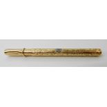 An 18ct gold Mordan & Co Toothpick? (the case is jammed shut) weight 4.6gms Condition Report: