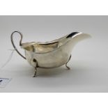 A silver sauceboat, Birmingham 1931, 89gms Condition Report: Available upon request