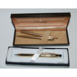 A box of miscellaneous including pens, fashion watches, costume jewellery etc Condition Report: