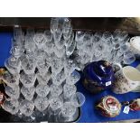 Assorted drinking glasses including Edinburgh and Stuart etc Condition Report: Available upon