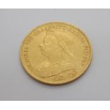 A gold half sovereign, 1901 Condition Report: Available upon request