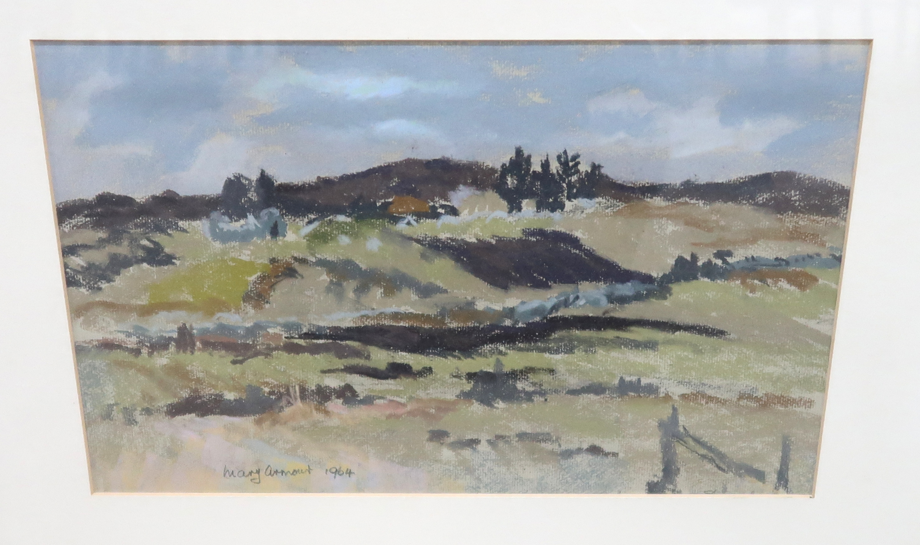 MARY ARMOUR R.S.A, R.S.W, R.G.I, L.L.D Ardara, Donegal, signed, pastel, 24 x 38cm and another (2)