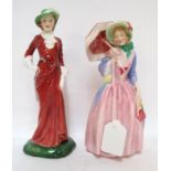 Two Royal Doulton figures including Karen HN1994 and Miss Demure Condition Report: Karen - Head