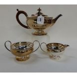 A three-piece EPNS tea service Condition Report: Available upon request