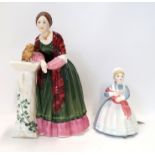 Two Royal Doulton figures including Florence Nightingale and The Rag Doll Condition Report: both