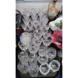 Assorted Edinburgh and Stuart crystal drinking glasses Condition Report: Available upon request