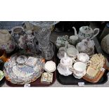 Assorted Oriental ceramics, floral pattern tea set etc Condition Report: Available upon request