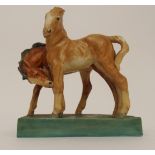 A ROYAL WORCESTER OF FOALS modelled by Doris Lindner, model no 3152, 14cm long Condition Report: