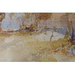 •SIR WILLIAM RUSSELL FLINT PRA, PRWS, RSW, ROI, RE (SCOTTISH 1880-1969) LITTLE BEECHES, LOCH EARN