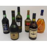 A COLLECTION OF VARIOUS BRANDY, COGNAC, PORT, SHERRY Vodka etc, approximately 30 bottles Condition