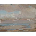 JAMES KAY RSA, RSW (SCOTTISH 1858-1942) THE CLYDE Gouache, 29 x 32cm (11 1/4 x 12 1/2") Condition