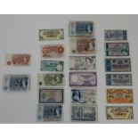 AN EXTENSIVE COLLECTION OF BANKNOTES fifty four bank of England five pound notes 1962 - 1966,