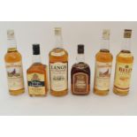 FIFTEEN VARIOUS BOTTLES OF BLENDED WHISKY including White Heather, Chivas Regal, Langs Supreme,