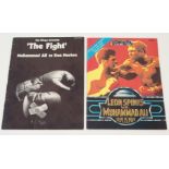 MUHAMMAD ALI V. KEN NORTON FIGHT PROGRAMME Leon Spinks v. Muhammad Ali, fight programme, 15/9/78 and