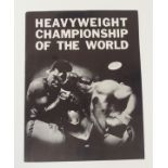 MUHAMMAD ALI BROCHURE FOR MUHAMMAD ALI V. SONNY LISTON, 25/5/65 World Heavyweight title rematch in