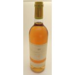 A BOTTLE OF CHATEAU D'YQUEAM LUC-SALUCES, 1994 14%vol, 750ml Condition Report: Available upon