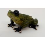 TIM COTTERILL (FROGMAN) (BRITISH B.1950) a limited edition bronze and enamel toad, Prince