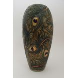 A LARGE MOORCROFT PHOENIX PATTERN VASE designed by Rachel Bishop the whole decorated with