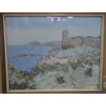 F W CARLYLE Ayrshire castle, signed, oil on board, 34 x 43cm Condition Report: Available upon