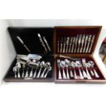 A lot comprising two cased cutlery sets Condition Report: Available upon request