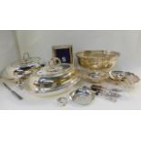 A tray lot of EP - entree dishes, photo frames etc Condition Report: Available upon request