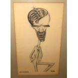 EMILIO COIA D.H.LAWRENCE signed, drawing, 1933, 49 x 29cm and three others (4) Condition Report: