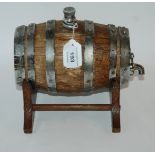 A miniature whisky barrel on stand, 21cm wide Condition Report: Available upon request