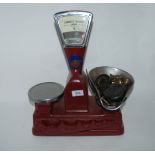 A set of Vandome & Hart Ltd scales with associated weights Condition Report: Available upon request