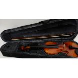 A Stagg violin, 35cm with bow 72cm and case Condition Report: Available upon request
