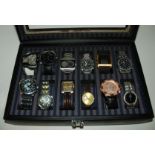 A collection of gents fashion watches etc Condition Report: Available upon request