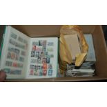 A collection of various stamp albums and loose examples Condition Report: Available upon request