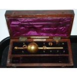A cased hydrometer, three other cased scientific sets Condition Report: Available upon request