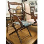 An Edwardian folding chair Condition Report: Available upon request