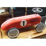 A vintage style tin child's racing car Condition Report: Available upon request