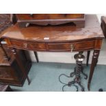 A mahogany hall table Condition Report: Available upon request