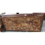 An oriental inlaid coffee table (def) Condition Report: