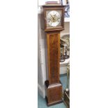 A reproduction mahogany grandmother clock Condition Report: