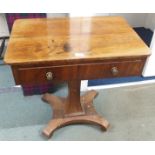 A Victorian rosewood side table with single drawer Condition Report: Available upon request
