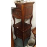 A pair of mahogany two drawer bedside cabinets (2) Condition Report: Available upon request