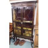 A mahogany astragal glazed display cabinet Condition Report: