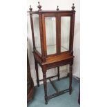 A Victorian mahogany display cabinet on stand Condition Report: Available upon request