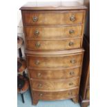 A mahogany chest on chest Condition Report: Available upon request