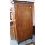 A mahogany single door wardrobe Condition Report: