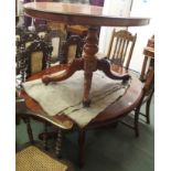 Two mahogany oval breakfast tables (2) Condition Report: Available upon request